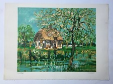 Lithographie signée Monneret