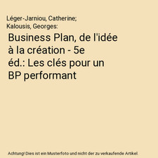 Business Plan, de l'idée à