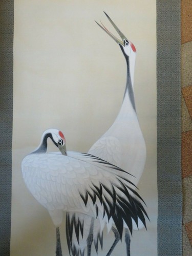 Peinture japonaise herons - japonaise,
