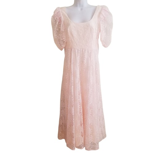 Alicia pink floral lace - 7, 8