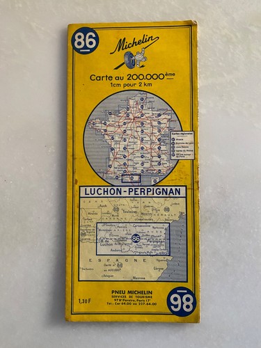 Ancienne carte michelin 86 - michelin, n°86