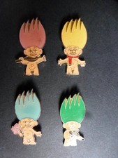 vintage magic russ thomas dan the original trolls dolls familly pin pins