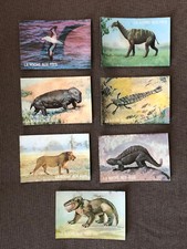 7 images lenticulaire publicitaires " la Roche aux fées " 1976 - préhistoire