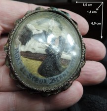 ✅  Ancien reliquaire MORT DE SOEUR BERNADETTE SOUBIROU Travail de couvent jésus