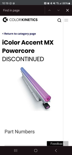 Color kinetics icolor accent - kinetics,
