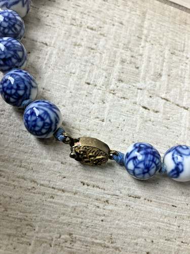 Collier perles porcelaine - collier, de