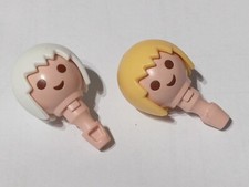 PLAYMOBIL X2 TÊTES PERRUQUES