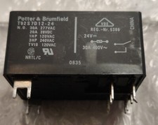 Relais à usage général, POTTER&BRUMFIELD - TE CONNECTIVITY T92S7D12-24 Used