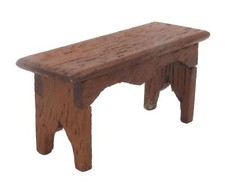 Poupées Maison Rustique Petit Bas Banc Miniature Bois Meuble Hall 1:12 Échelle