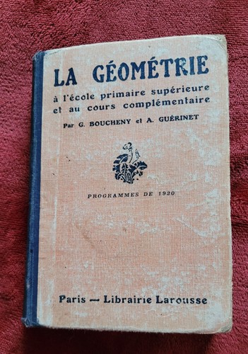 Ancien livre geometrie - ancien, de