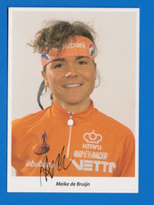 CYCLISME carte cycliste MEIKE DE BRUIJN équipe RABOBANK KNIVU VETTA Signée