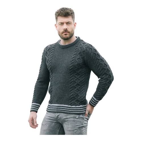 Pull homme col rond aran - homme,