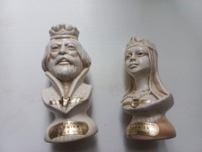 BOUTEILLE MIGNONETTE GARNIER ROI 331 ET REINE 332 JEU D'ECHEC 1972