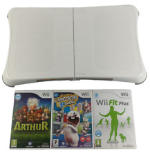 Balance Board And 3 Wii Games VF Compatible With Wii Fit Plus Rabbids Arthur