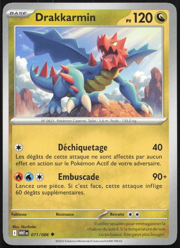 Carte pokémon drakkarmin - carte,