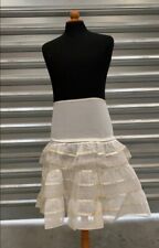 SUPERBE JUPON NYLON annees 60 VINTAge  3 volants superposés taille unique REF 15