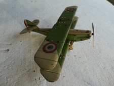 Avion grand format . Tole .MECCANO CONSTRUCTEURS D'AVION . GRAND BIPLAN MONOMOT