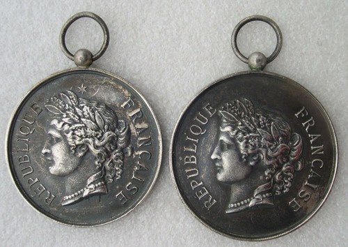 Lot medailles argent - medailles,