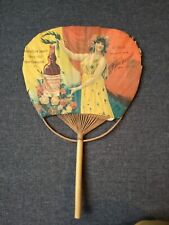 RARE Eventail en papier 1900