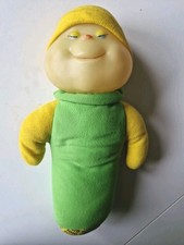 ??Ancienne peluche Luciole phosphorescent Toto vert jaune 