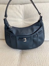 Sac Longchamp cuir bleu marine