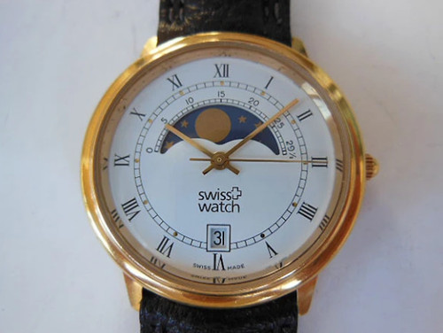 Montre suisse phase lune - phase, de