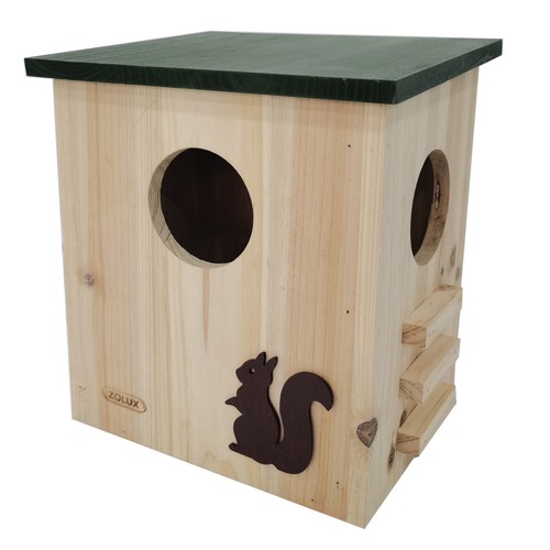 Maison bois pour écureuil - bois,