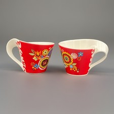2 Tasses À Café Villeroy & Boch New Wave Caffe Samba Bel État