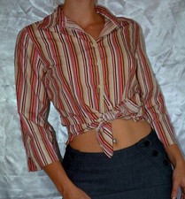 chemise rayée en coton taille M - très bon état