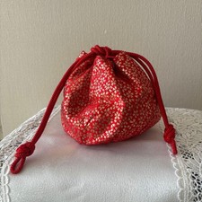 Sac cordon kimono rouge à - sac,