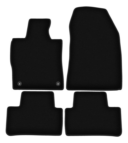 Tapis sol velours noir - velours,