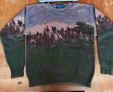 OG 80's 90's Vintage POLO RALPH LAUREN Match Players Graphic Knit Wool Sweater