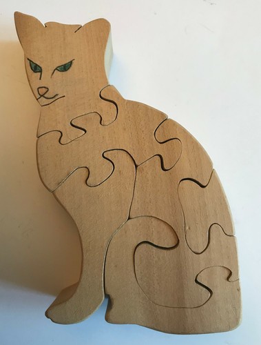 Puzzle bois - 🐱, –