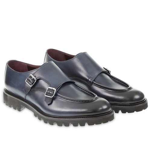Homme mocassin double - , boucle