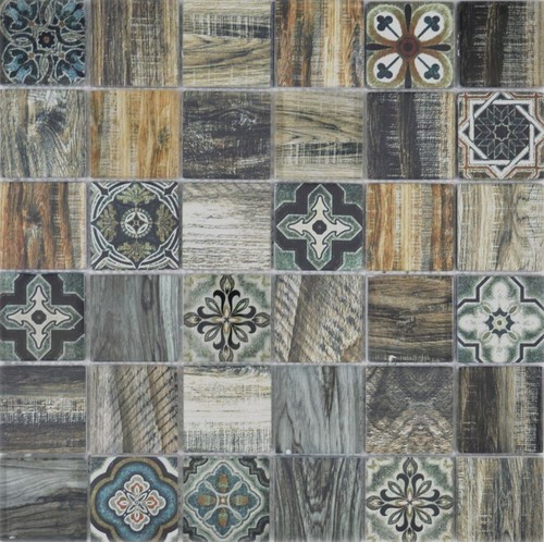 Carrelage mosaïque salle - carrelage,
