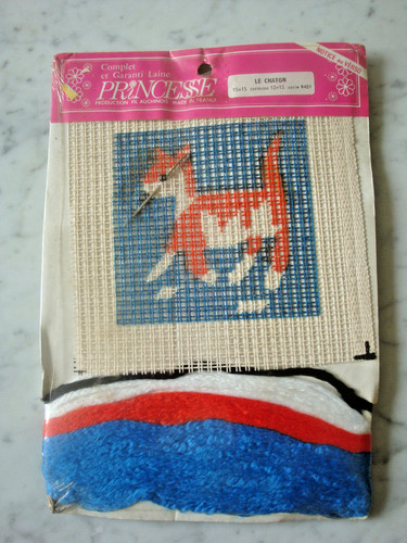 Ancien canevas pour enfant - ancien,