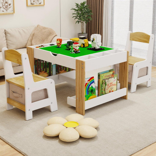 Play table chairs set - 3-in-1,