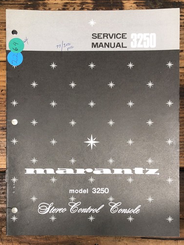 Marantz model 3250 preamp - model,