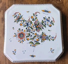 Dessous De Plat En Vieux Rouen Décor Fait Main A.Augy