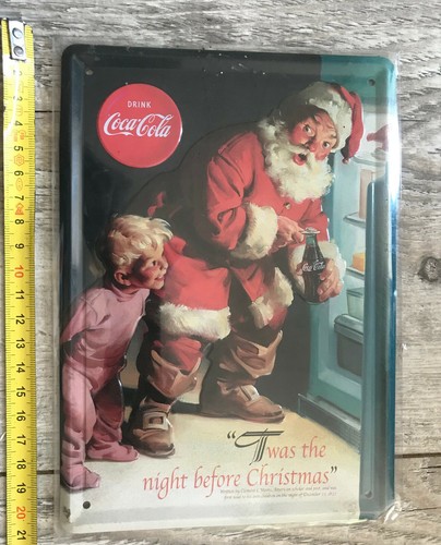 Plaque tole publicitaire coca - plaque,