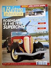 AI028 Rétro Passion 2002 N°140 Rosengart LR4N2 Alfa GT2000 BMW série 5