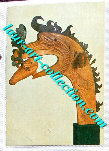 Carte postale tete bois - carte,