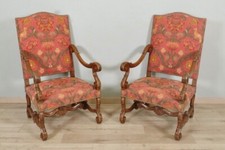 Paire de fauteuils style Louis XIV