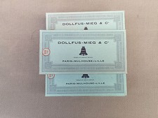 Anciennes boite de file à broder canevas broderie Dollfus-Mieg DMC art populaire