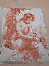 Quelques nus de Marcel Roche / Portfolio de 10 reproductions de fusain
