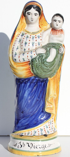 Sainte vierge faience du - sainte-vierge,