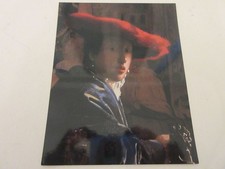 CP CARTE POSTALE TABLEAU Johannes VERMEER La FILLE au CHAPEAU ROUGE