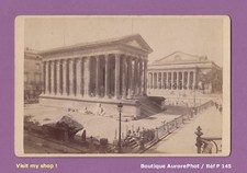 CDV CABINET BRAUN à AVIGNON & ARLES : NÎMES, LA MAISON CARRÉE VERS 1885  -P145