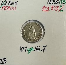 PEROU - 1/2 REAL 1856 MB -