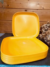 Lot de 6 assiettes carrées en